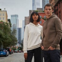 Фото товара Толстовка с капюшоном женская BNC Inspire (Organic), молочно-белая, размер XS