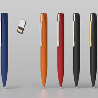 Фото товара Ручка шариковая "Callisto" с флеш-картой 32Gb, покрытие soft touch