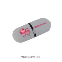 Фото товара Флеш-карта "Камень" с покрытием soft grip в футляре, объем памяти 16GB