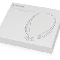 Фото товара Беспроводные наушники с микрофоном «Soundway», черный/красный