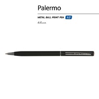 Фото товара Ручка металлическая шариковая «Palermo», софт-тач, 0.7 мм, черная