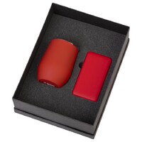 Фото товара Подарочный набор с термокружкой и повербанком С1, 5000 mAh, красный