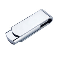 Фото товара USB-флешка металлическая поворотная на 64 ГБ 3.0, глянец