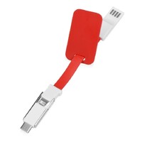Фото товара Зарядный кабель 3-в-1 "Charge-it", красный