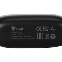 Фото товара Беспроводные наушники TWS в кейсе Volts. Evolt, черный, пластик