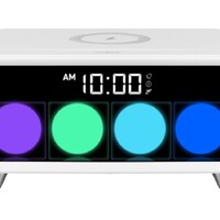Фото товара Часы с беспроводным зарядным устройством Rombica Timebox 1, белый