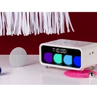Фото товара Часы с беспроводным зарядным устройством Rombica Timebox 1, белый