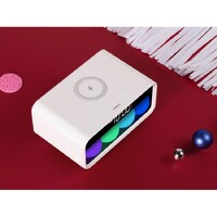 Фото товара Часы с беспроводным зарядным устройством Rombica Timebox 1, белый