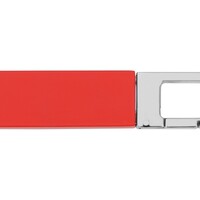 Фото товара Флеш-карта USB 2.0 16 Gb с карабином "Hook", красный/серебристый