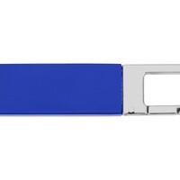 Фото товара Флеш-карта USB 2.0 16 Gb с карабином "Hook", синий/серебристый