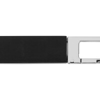 Фото товара Флеш-карта USB 2.0 16 Gb с карабином "Hook", черный/серебристый