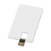 Фото товара Флеш-карта USB 2.0 16 Gb в виде пластиковой карты "Card", белый