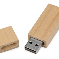 Фото товара Флеш-карта USB 2.0 16 Gb «Woody» с магнитным колпачком, натуральный