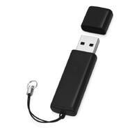 Фото товара Флеш-карта USB 2.0 16 Gb металлическая с колпачком "Borgir", черный