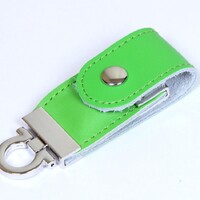 Фото товара USB-флешка на 8 Гб в виде брелка, зеленый