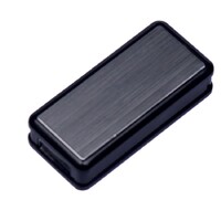 Фото товара USB-флешка промо на 4 Гб прямоугольной формы, выдвижной механизм, черный