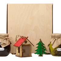 Фото товара Подарочный набор «Decoration Deluxe» с двумя видами варенья, натуральный