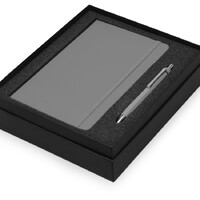Фото товара Подарочный набор Moleskine Hemingway с блокнотом А5 и ручкой, серый