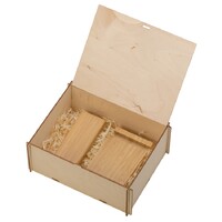 Фото товара Подарочный набор с БЗУ и внешним аккумулятором «Bamboo Set», натуральный
