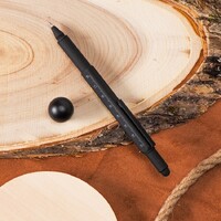 Фото товара Ручка шариковая металлическая "Tool", серый. Встроенный уровень, мини отвертка, стилус