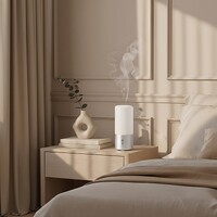 Фото товара Увлажнитель воздуха с подсветкой "Breathe", белый/серебристый