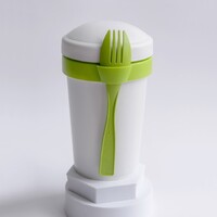 Фото товара Ланч-бокс Veggie to go Green Line с вилкой (салатовый)