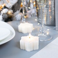 Фото товара Свеча Snowlight 2, белая, 6 см