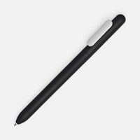 Фото товара Ручка шариковая Swiper Soft Touch, черная с белым