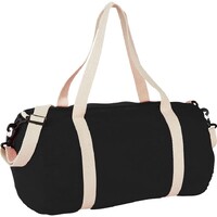 Фото товара Хлопковая сумка Barrel Duffel, черный/бежевый